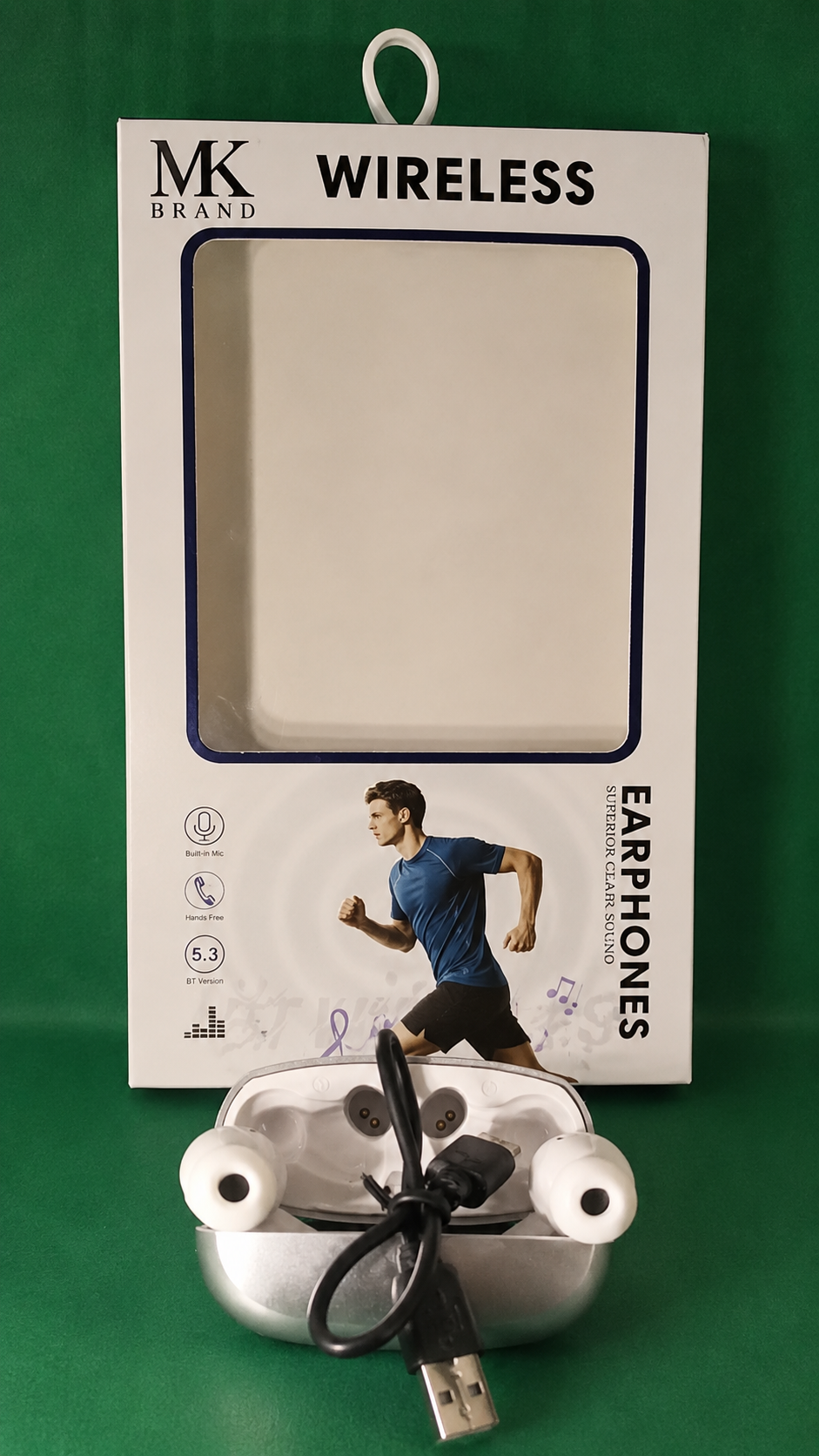MK Wireless Earphones – Bluetooth 5.3 | HD Sound |