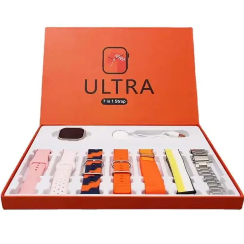 ULTRA 7-in-1 Smart Watch Set | HD Display | 7 Premium Straps | Bluetooth Calling