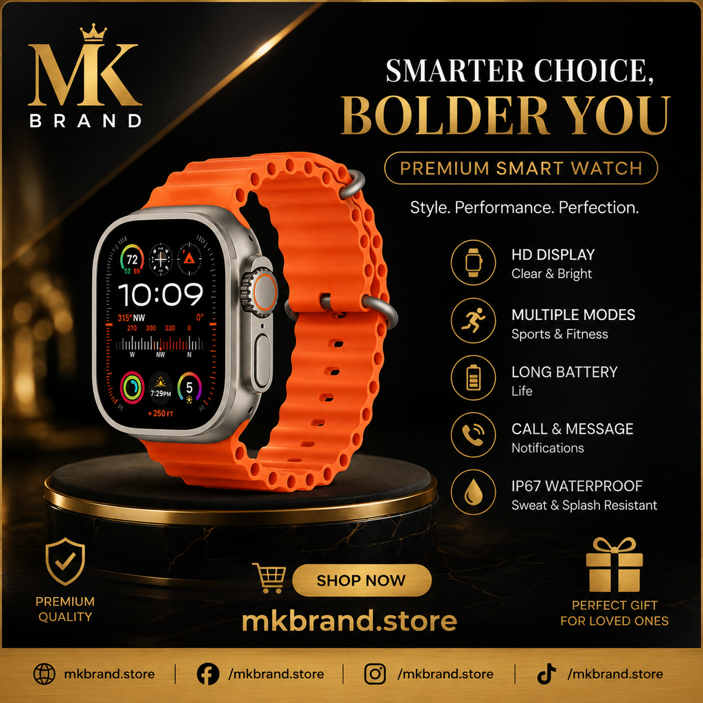 AS5 ULTRA Premium Smart Watch Set – 7-in-1 Luxury Gift Box | Multiple Straps | HD Display