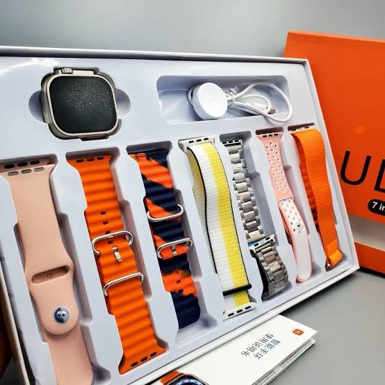 ULTRA 7-in-1 Smart Watch Set | HD Display | 7 Premium Straps | Bluetooth Calling