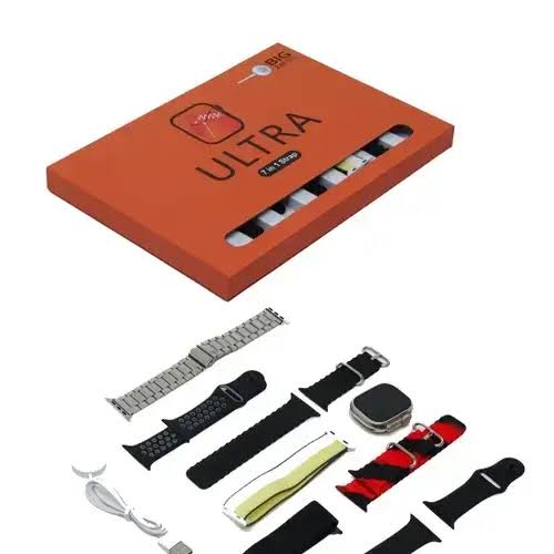 ULTRA 7-in-1 Smart Watch Set | HD Display | 7 Premium Straps | Bluetooth Calling