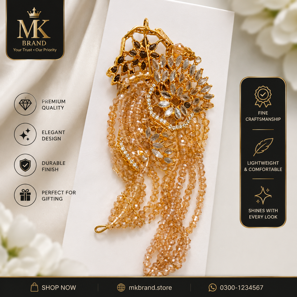 Elegant Gold-Tone Jhumka Earrings for Women