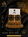 Antique Golden Coins Shape Fashion Earrings for Women | MK Brand